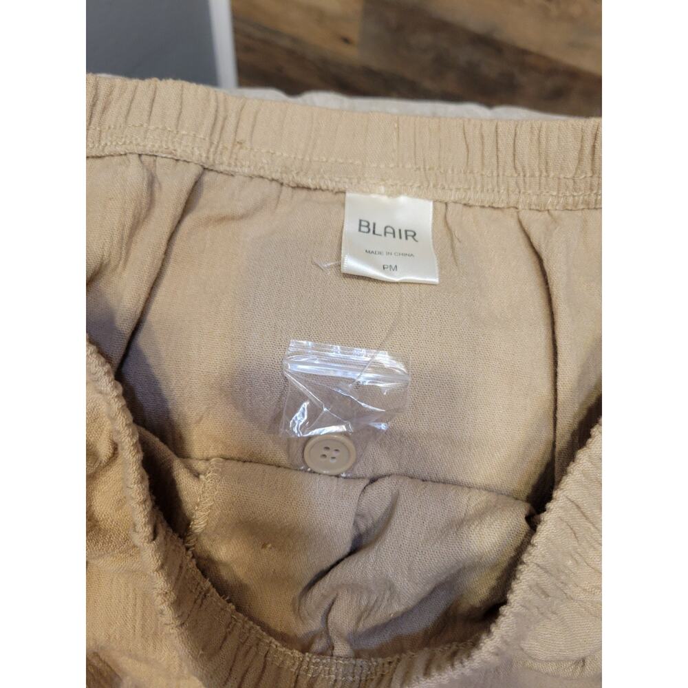 Retro Khaki A LINE BLAIR Skirt MEDIUM PM - Picture 2 of 3
